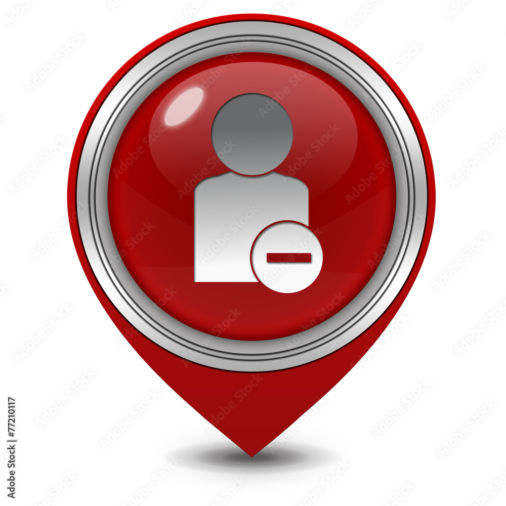 Dislike pointer icon on white background Dislike pointer icon on white background