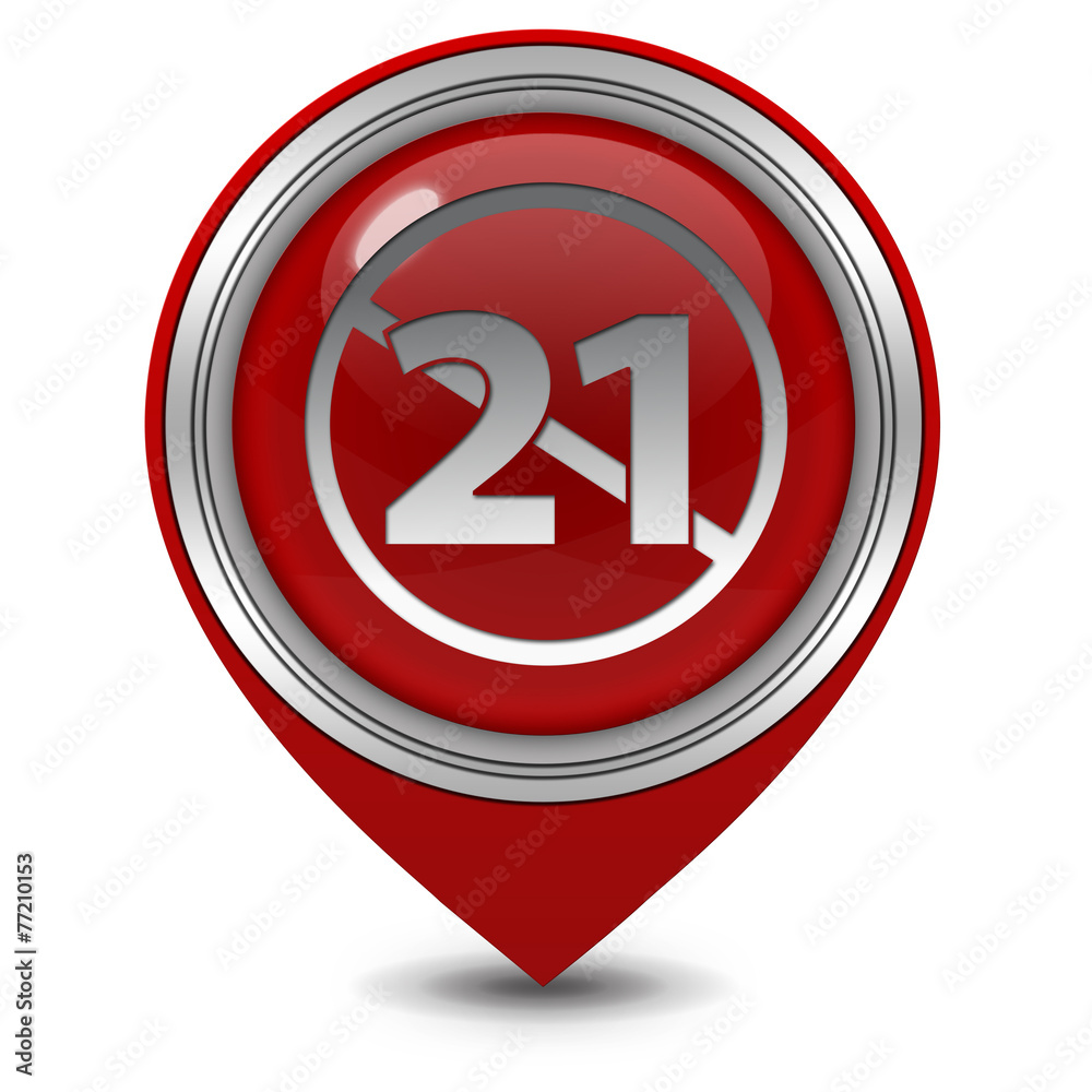 21 pointer icon on white background 21 pointer icon on white background