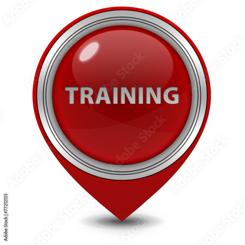 Training pointer icon on white background