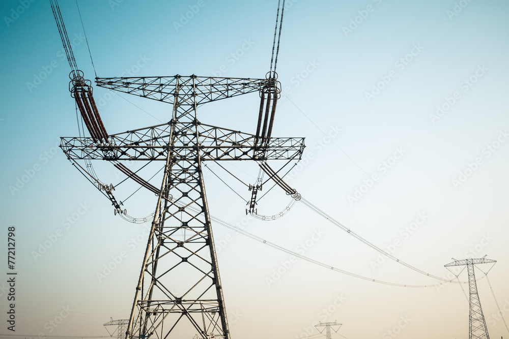 high voltage electric tower