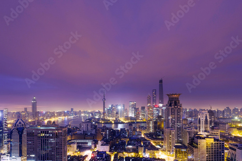 skyline,cityscape of modern city at night,shenzhen © zhu difeng