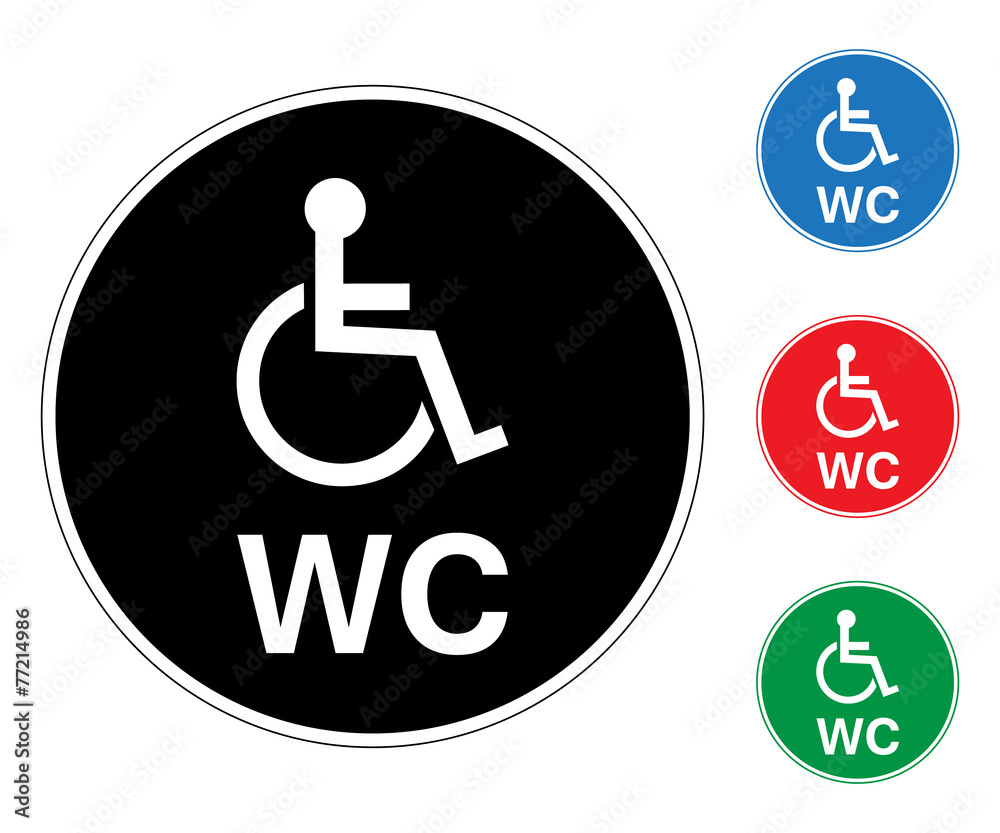WC disabled wheelchair WC disabled wheelchair