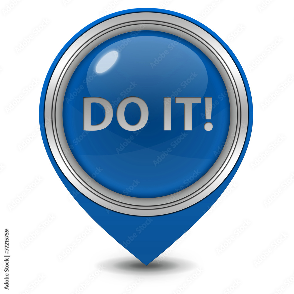 Do it pointer icon on white background Do it pointer icon on white background