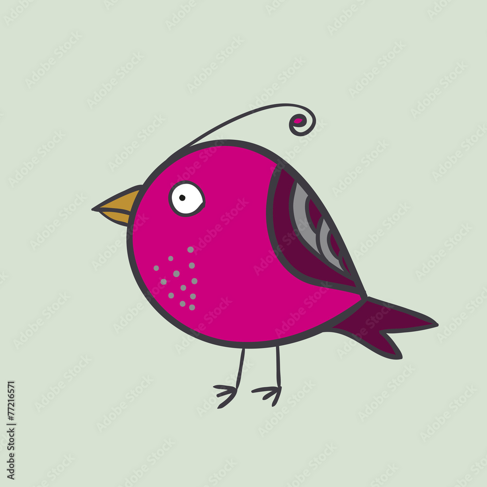 Obraz premium Abstract bird. Vector illustration
