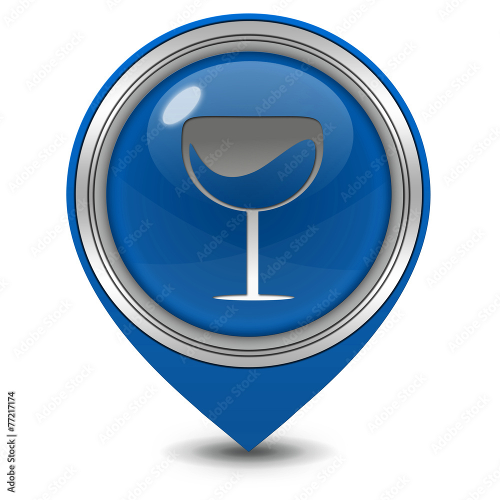 Wine pointer icon on white background Wine pointer icon on white background