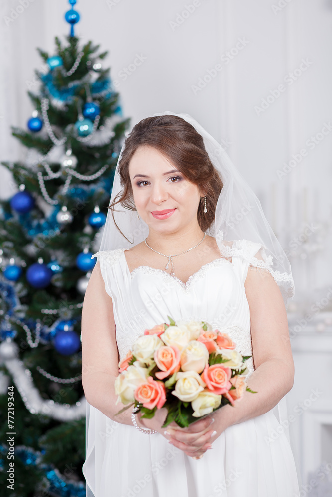 bride with a bouquet