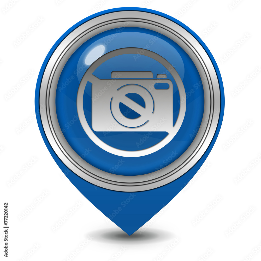 Ban shooting pointer icon on white background Ban shooting pointer icon on white background