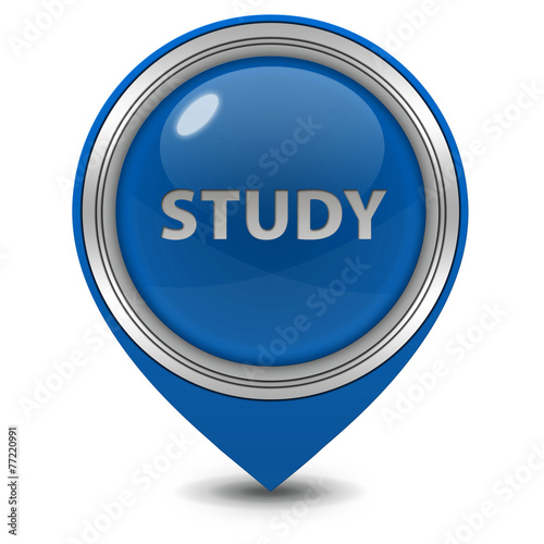 Study pointer icon on white background