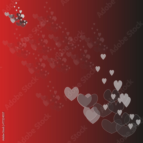 red background