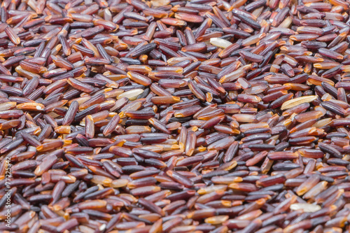 Close-up brown rice background