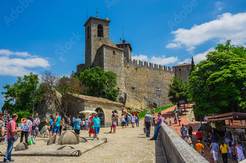 Foto The Guaita fortress is the oldest and the most famous tower on S