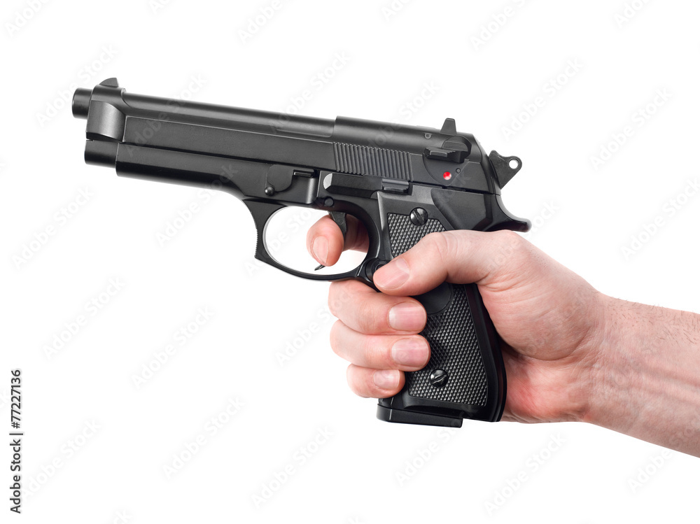 Hand with gun Hand with gun