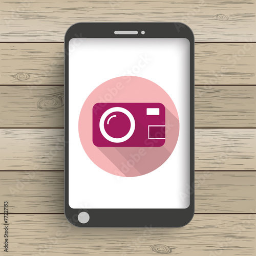 Wood Smartphone Photocamera