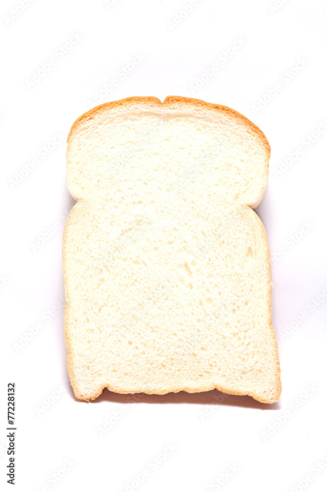 one slice of white bread