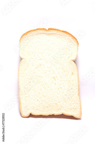 one slice of white bread
