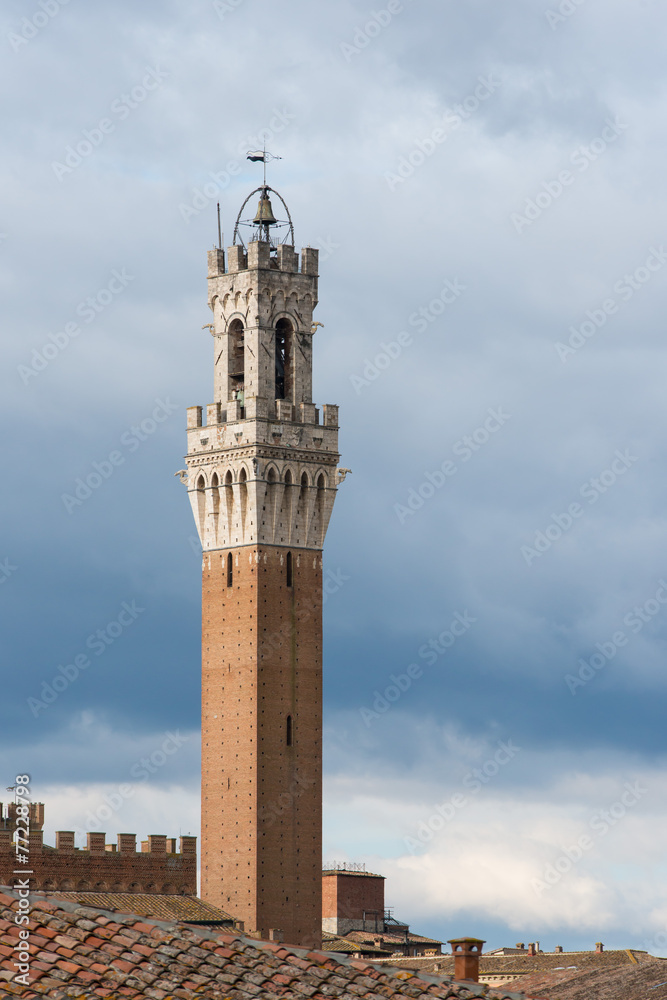 Siena e la Torre del Mangia, Toscana