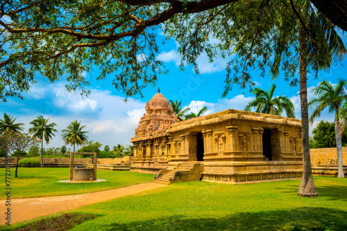Part of architecture Hindu Temple dedicated to Shiva, fragment c photo