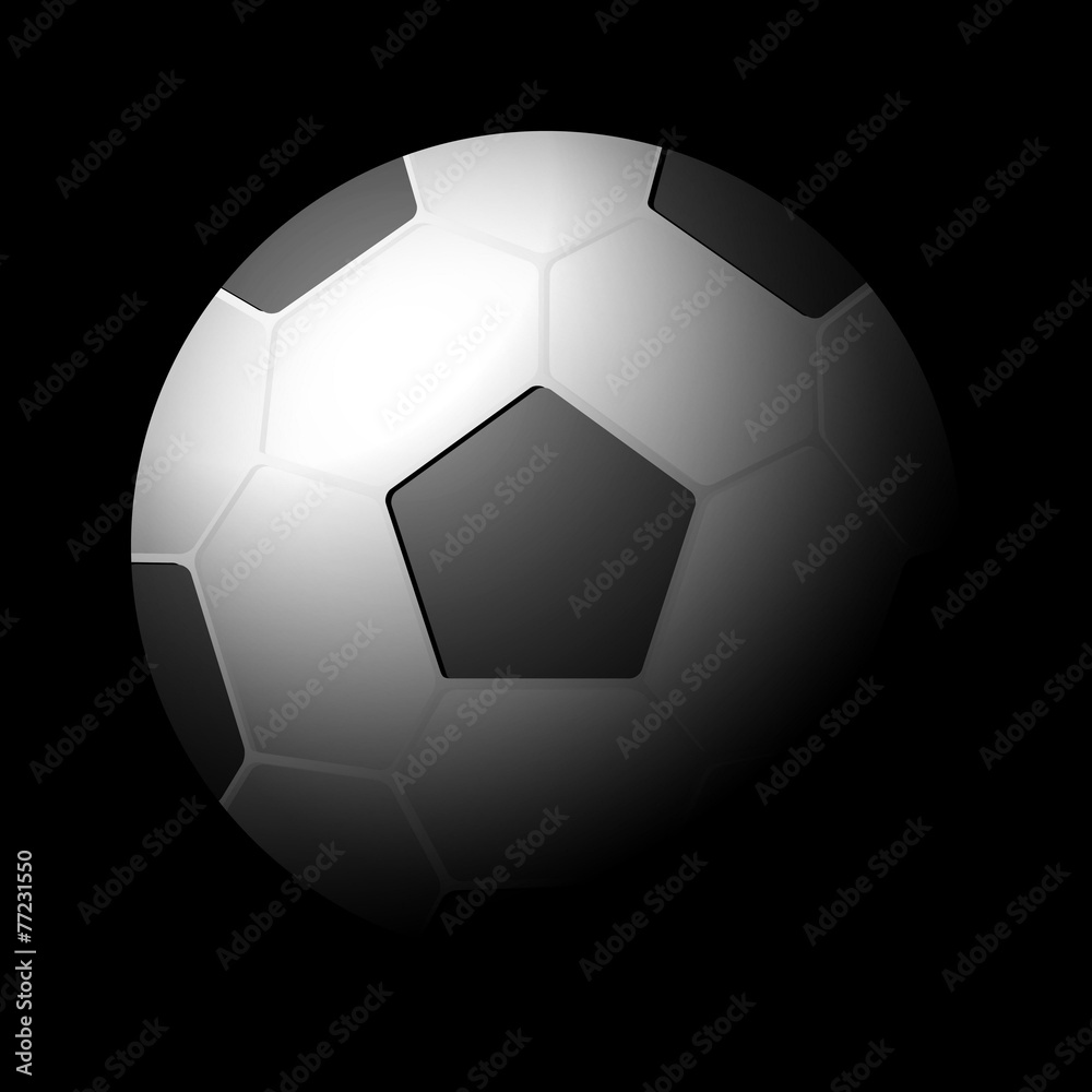 soccer ball black