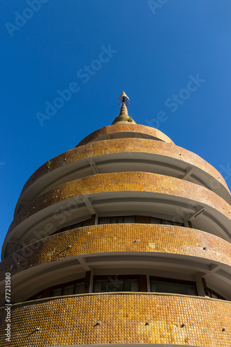 circle building with the pagoda on top