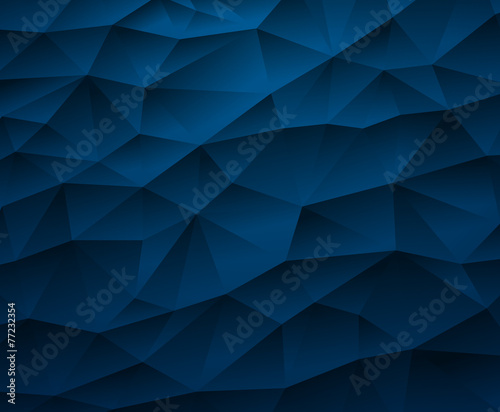 abstract blue mosaic lowpolygonal triangle background