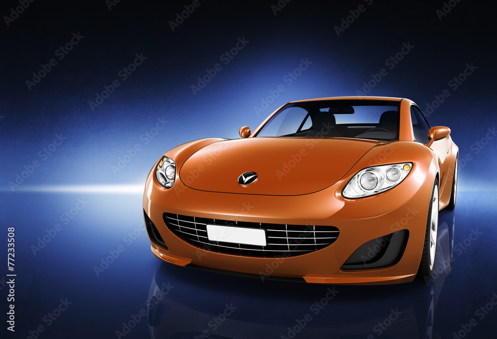 Naklejka premium Comtemporary Car Elegance Vehicle Transportation Luxury Concept