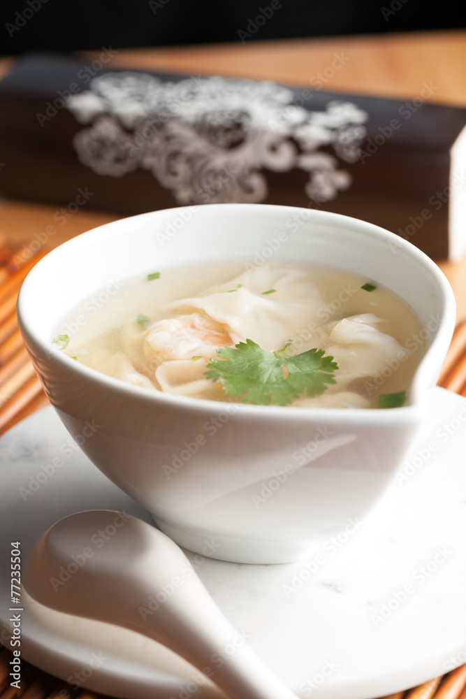 Thai Shrimp Wonton Soup