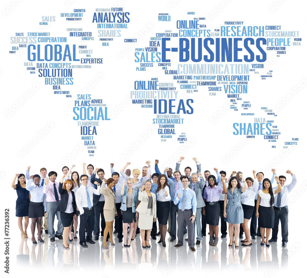 E-Business Global Business Commerce Online World Concept