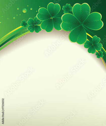 clover background for the St. Patrick's Day