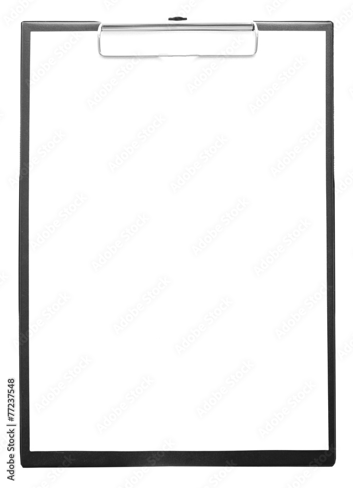 Medical clipboard with copy space isolated on white background Medical clipboard with copy space isolated on white background