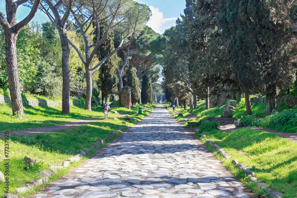 Naklejka premium VIa Appia Antica Rzym