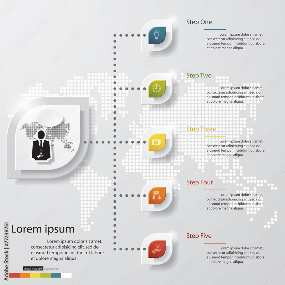 Obraz premium Design clean number banners template. Vector.