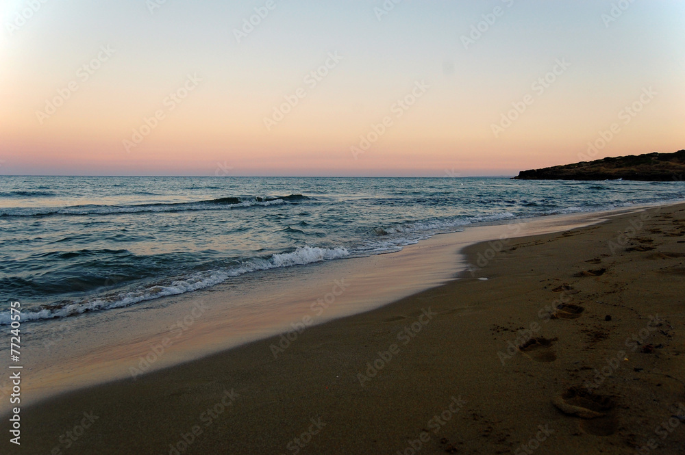 Mare al tramonto