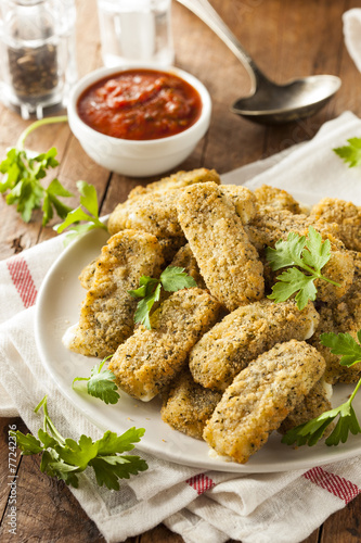 Homemade Cheesy Mozzarella Sticks