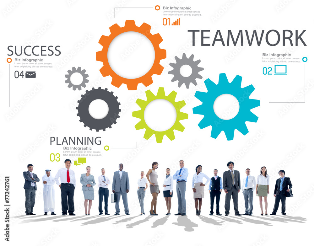 Teamwork Team Group Gear Partnership Cooperation Concept Teamwork Team Group Gear Partnership Cooperation Concept