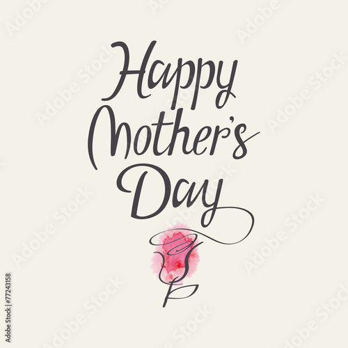 The words "Happy Mother's Day"