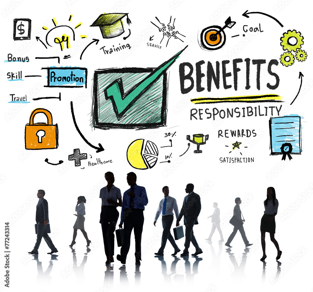 Fototapeta premium Benefits Gain Profit Earning Income Business Commuter Concept