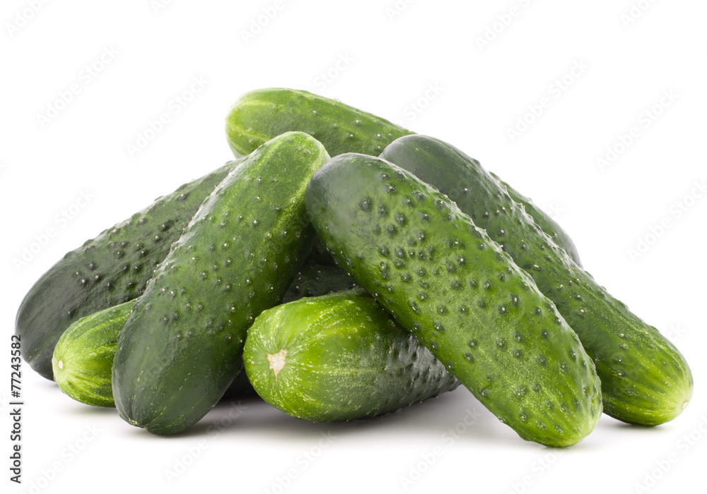 Cucumber vegetable isolated on white background cutout Cucumber vegetable isolated on white background cutout