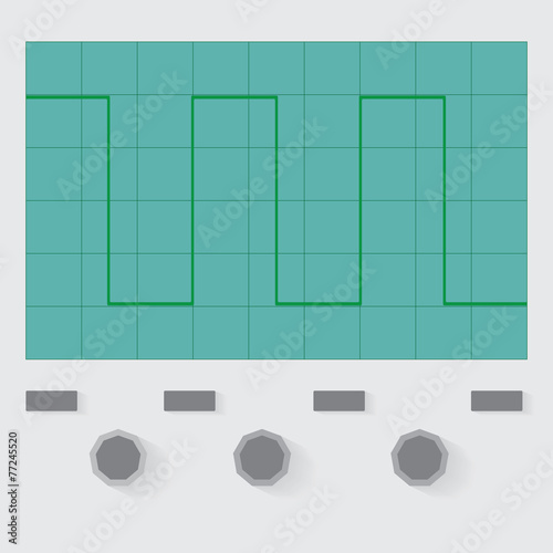 Rectangle wave oscilloscope