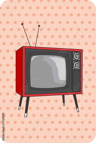 TV antiga, retro, vintage