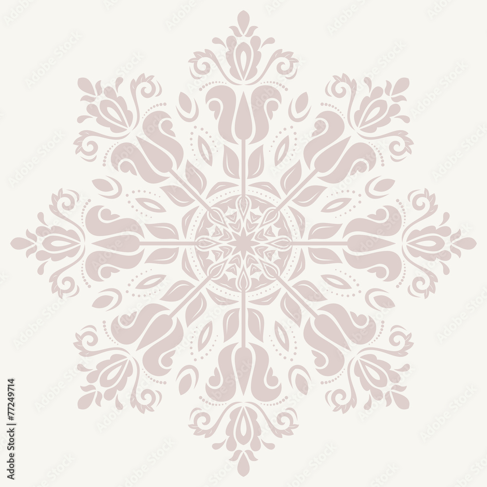 Damask Vector Orient Pattern Damask Vector Orient Pattern
