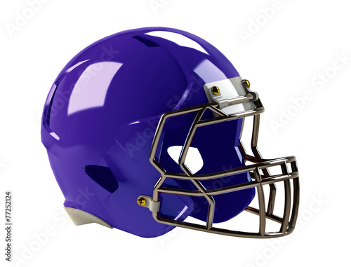 blue football helmet