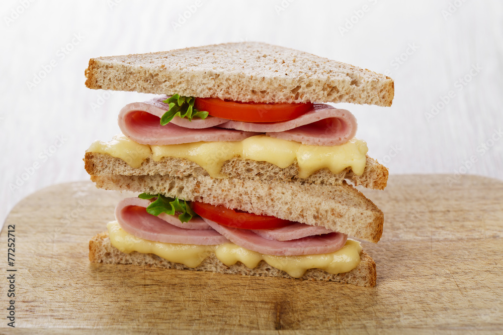 toast sandwich with ham cheese and tomato toast sandwich with ham cheese and tomato