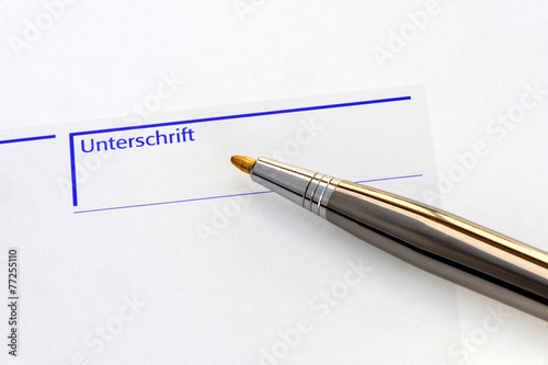 Unterschrift, Signatur, Vertragsrecht, Faksimile, unterschreiben photo