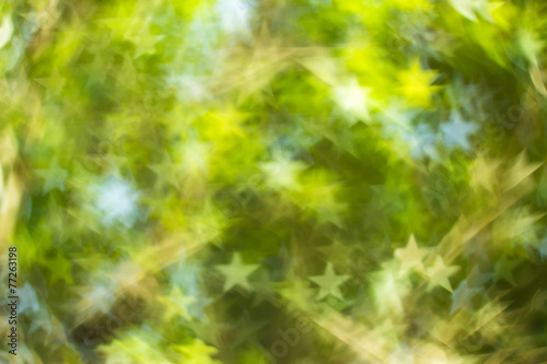 Star nature bokeh background.
