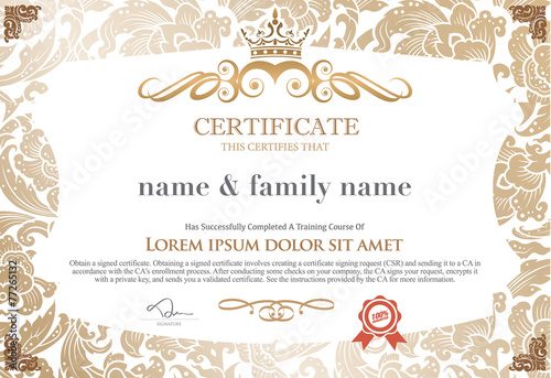 Certificate Design Template.