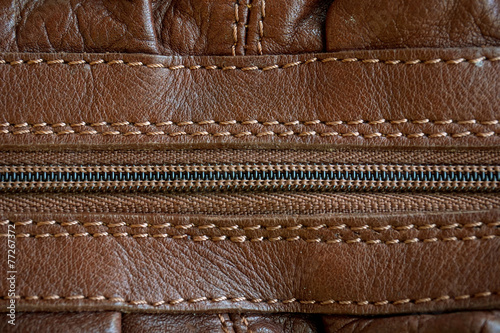 leather with zipper texture (close up)