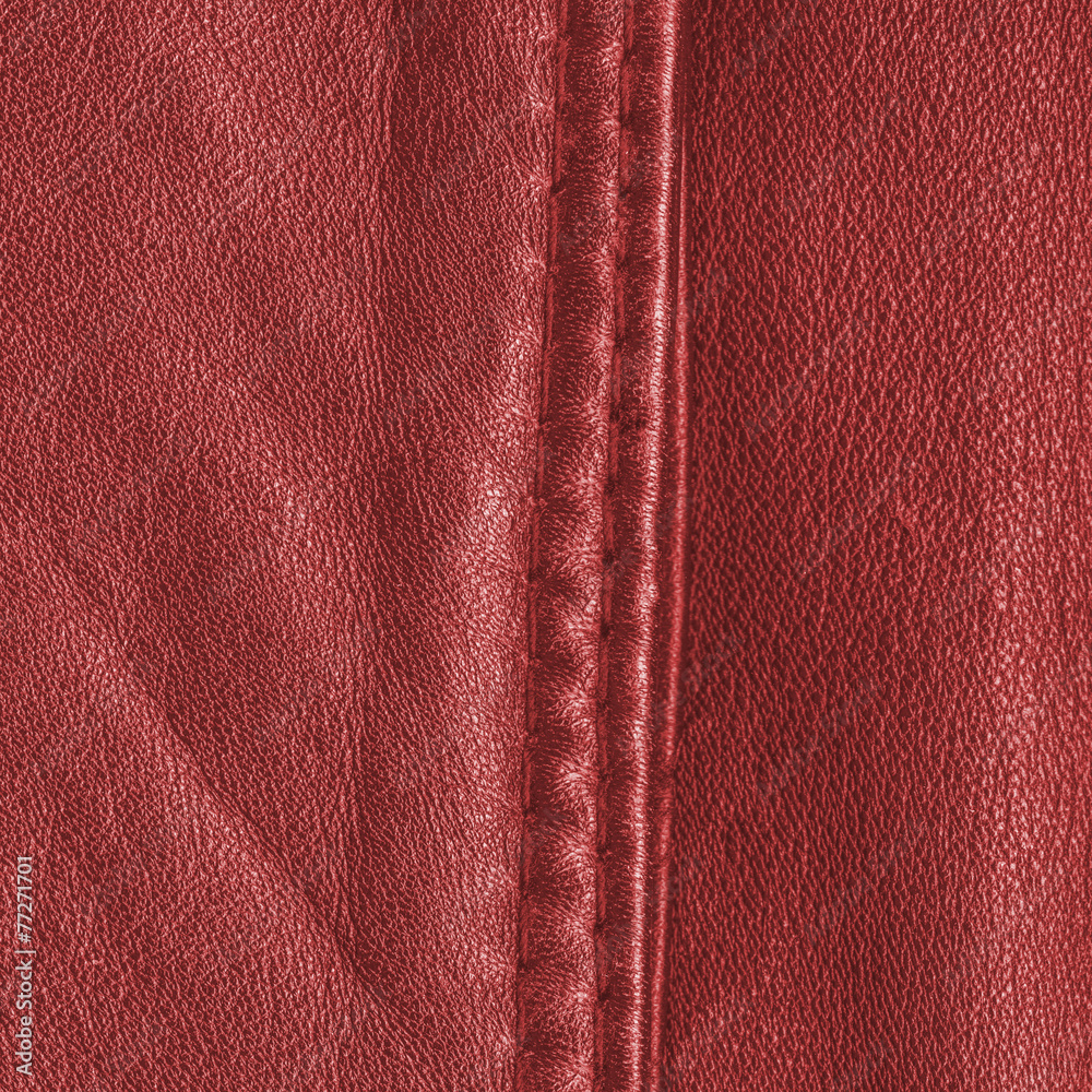 red leather texture, seam. Useful as background red leather texture, seam. Useful as background