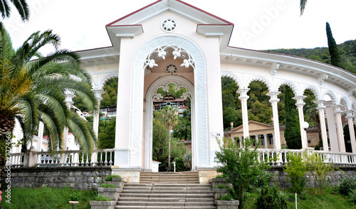 View of the Gagra colonnade. Gagra, Abkhazia