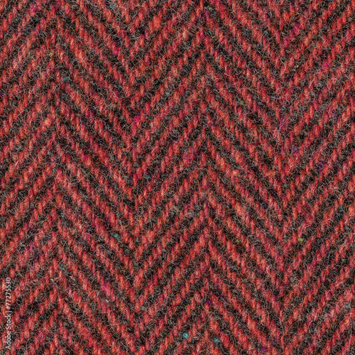red tweed closeup