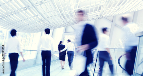 Hong Kong People Commuters City Walking Pedestrian Concept